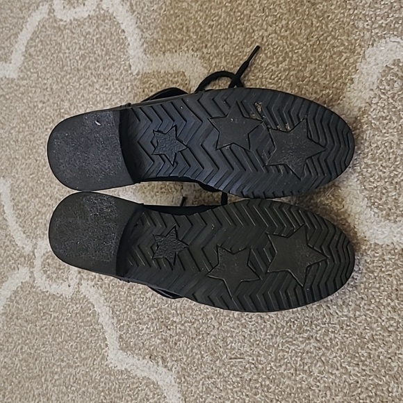 Cliffs by White Mountain 'Tango' Black Vegan Leather Combat Boot - Size 6 1/2 - Picture 7 of 9